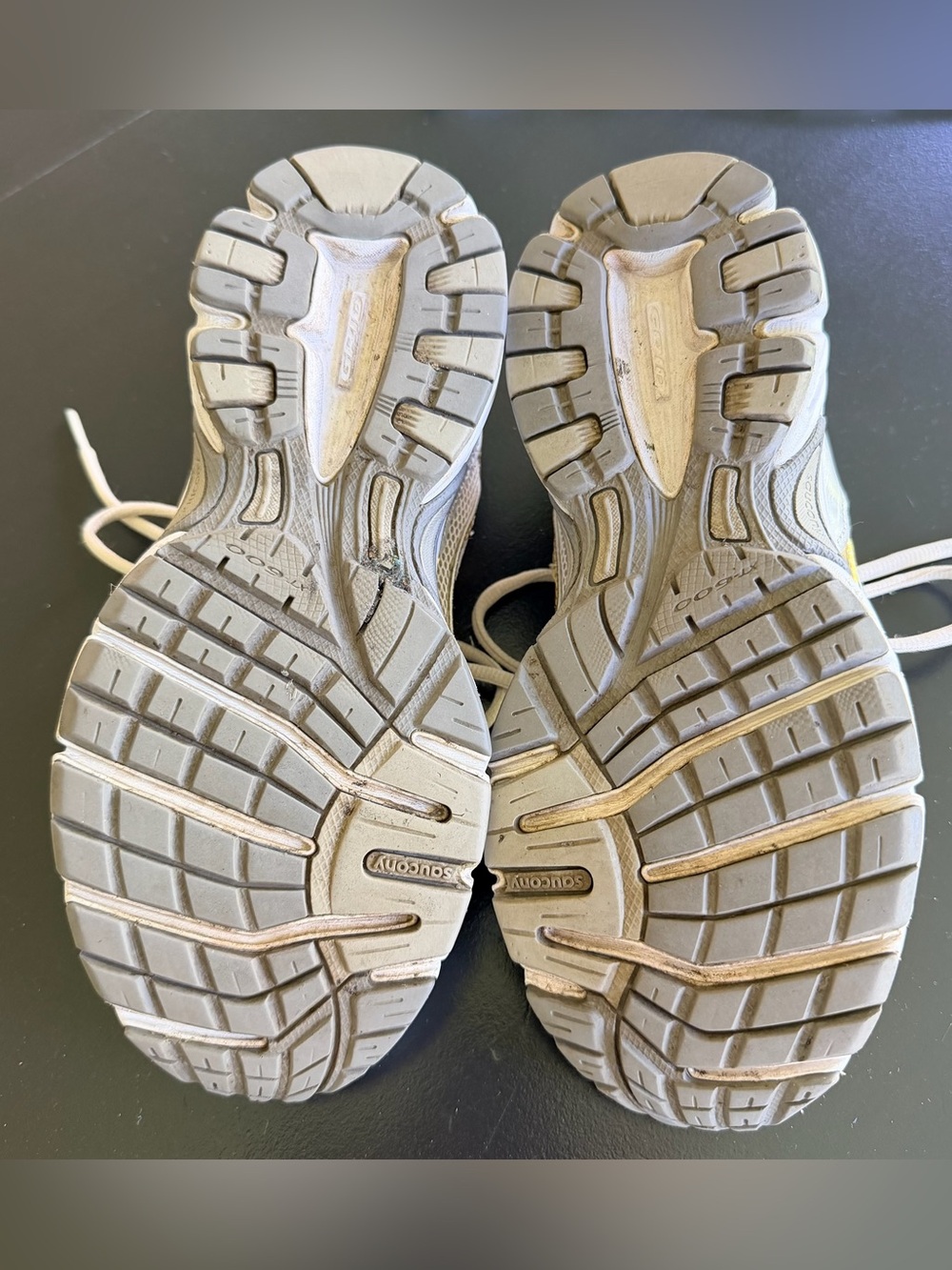 Saucony x J.Crew Collab Silver and Gold Ride Millennium Sneakers - Picture 7 of 12